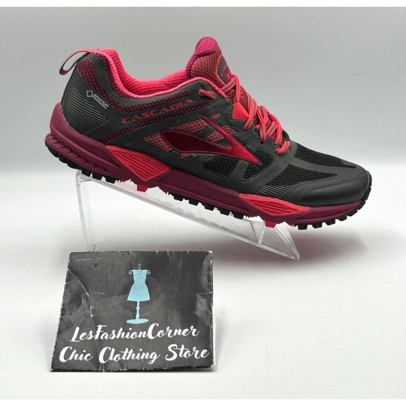NWOB Brooks Women's Gray Pink Cascadia 11 GTX  Trail Running Shoes Size 10 3131 - Picture 15 of 16